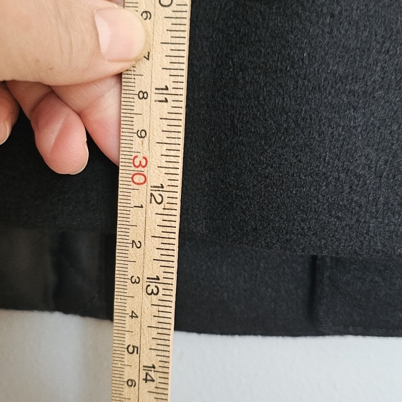 JOE Joseph Abboud 100% Cashmere Dress Coat Men's 42R Black 3 Button Top Coat - Picture 11 of 12